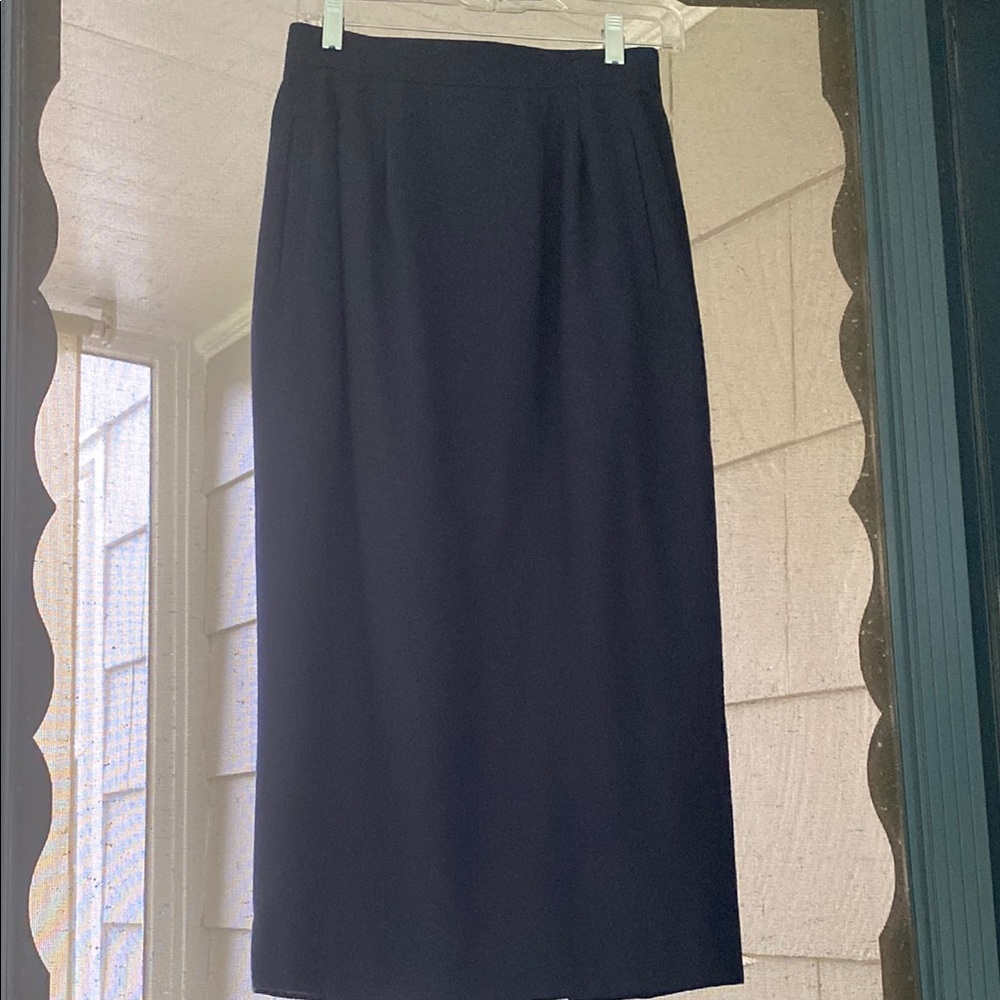 Talbots Navy Wool Women's Skirt